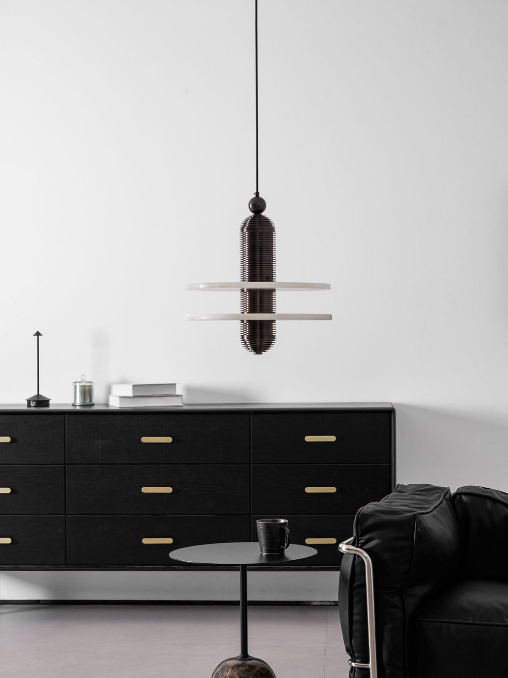 Saturn Alabaster Pendant Light
