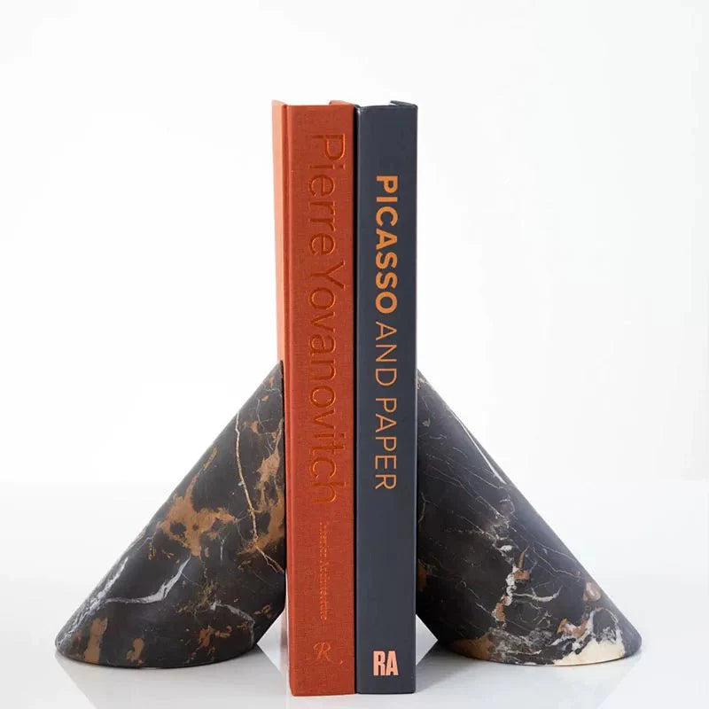 Sculpted Marble Bookends - Vakkerlight
