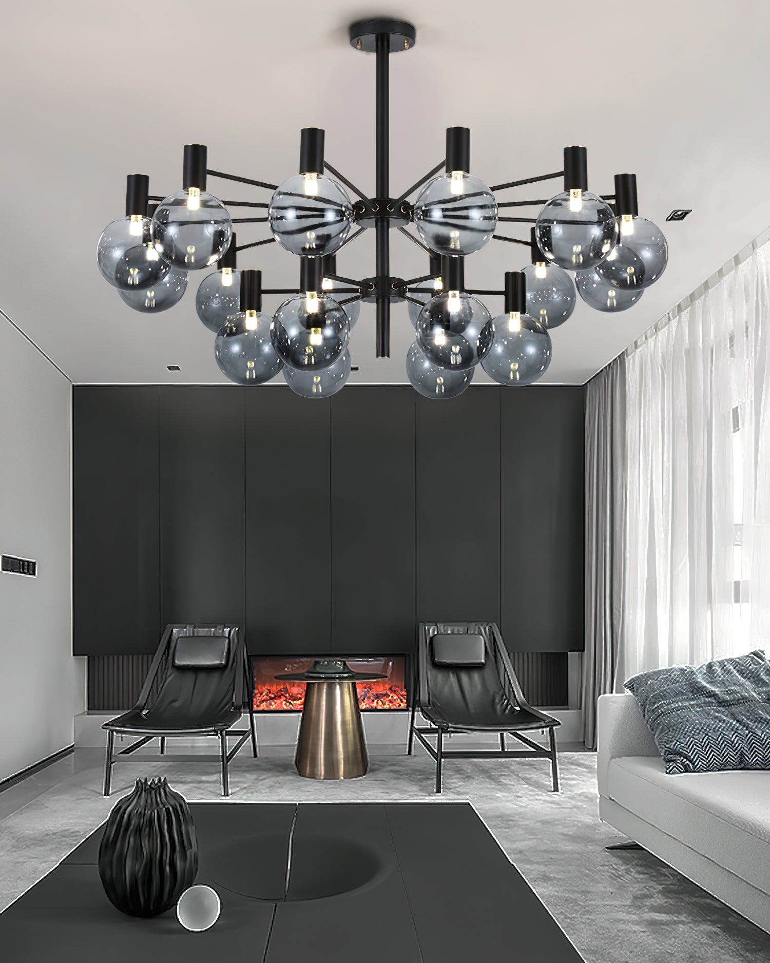 Люстра Selva Black