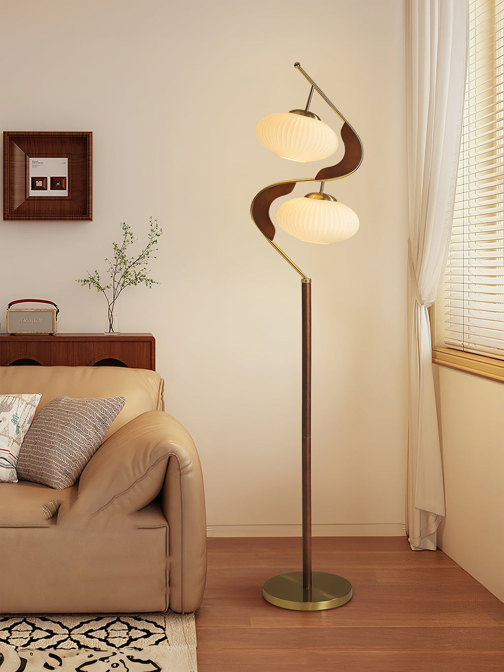 Торшер Serenita Double Shade