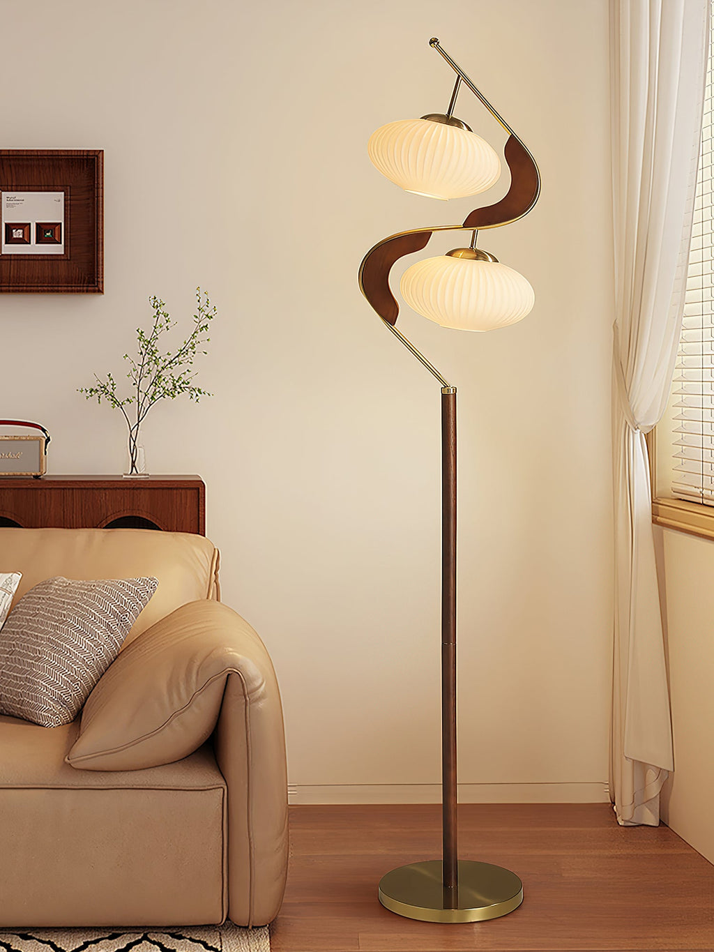 Торшер Serenita Double Shade