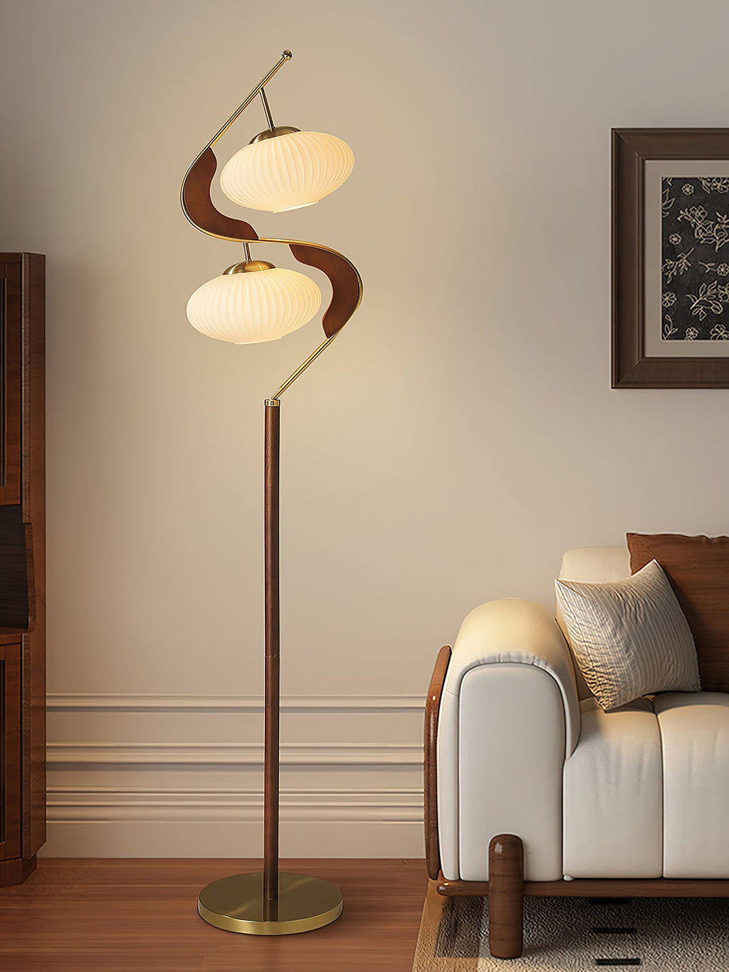 Торшер Serenita Double Shade