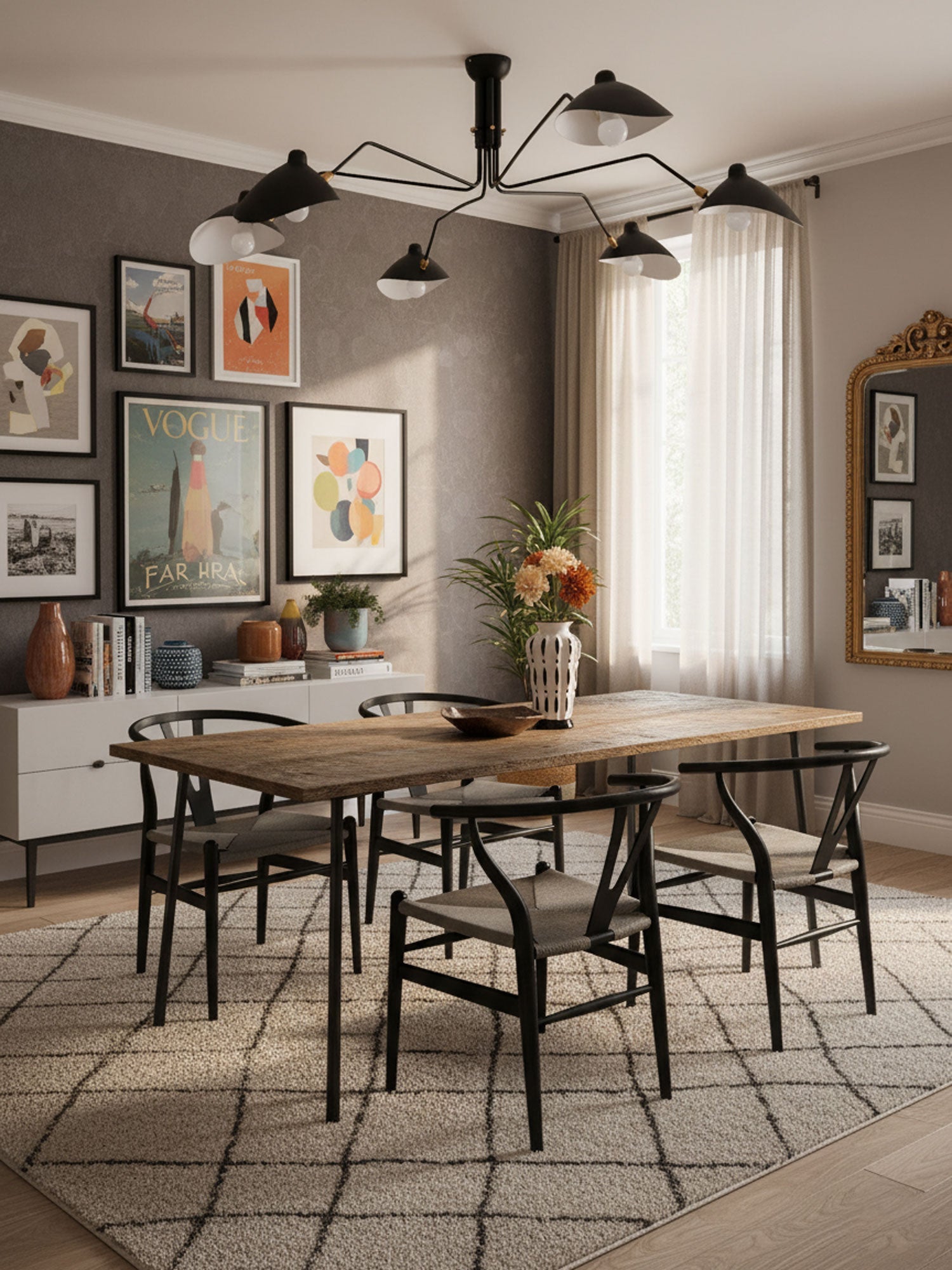 Serge Mouille Ceiling Light A