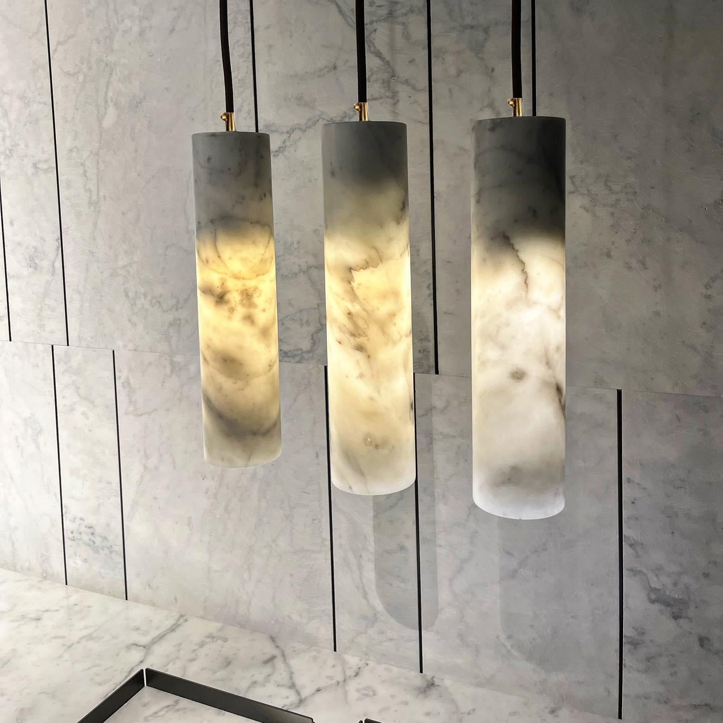 Подвесной светильник Silo Alabaster