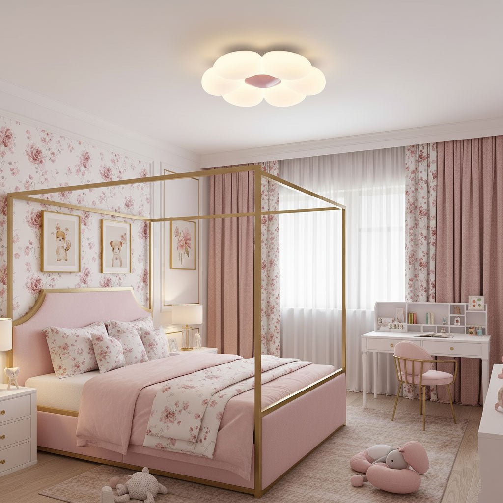 Six-leaf Flower Kids Room Ceiling Lamp