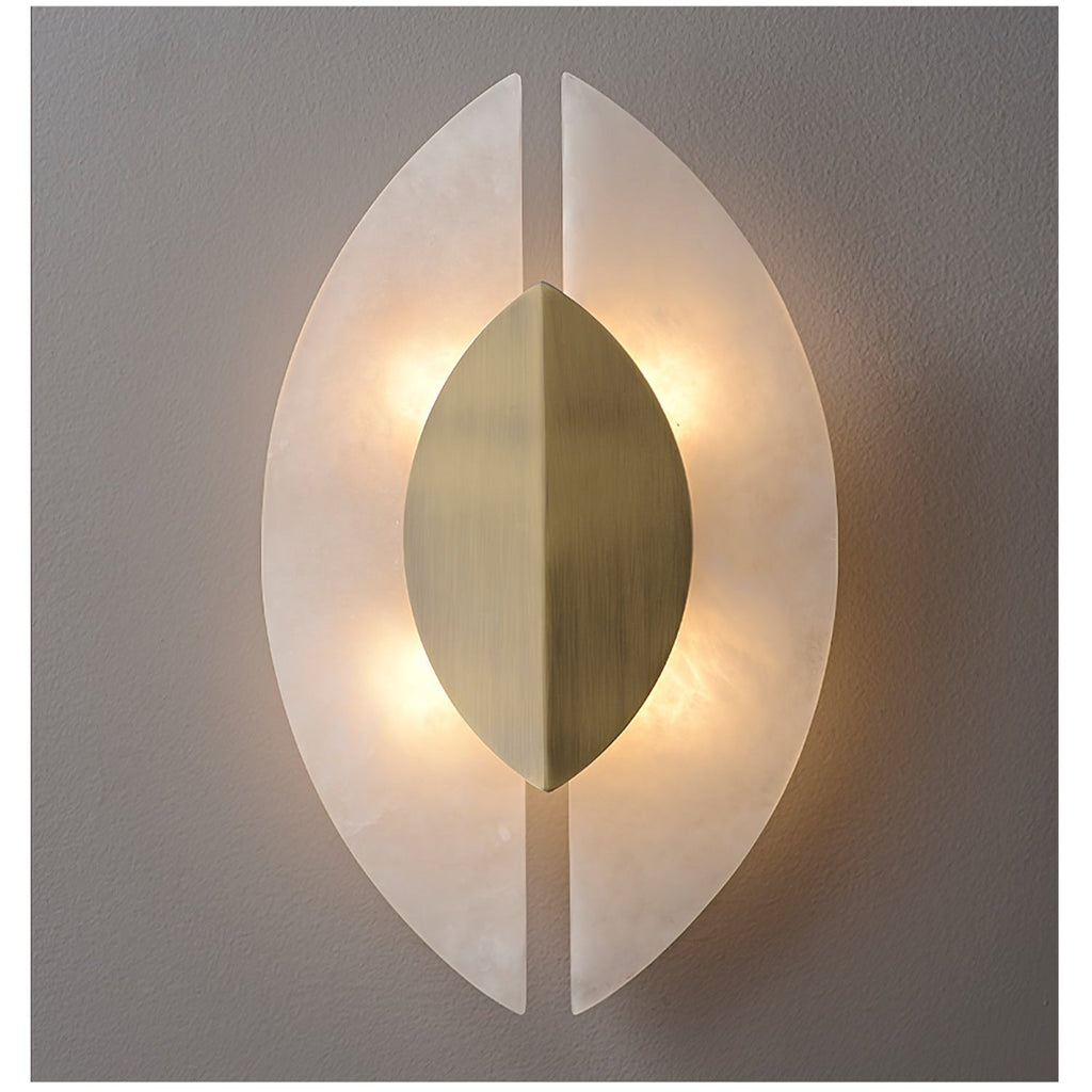 Настінний світильник Solari Alabaster Leaf Sconce