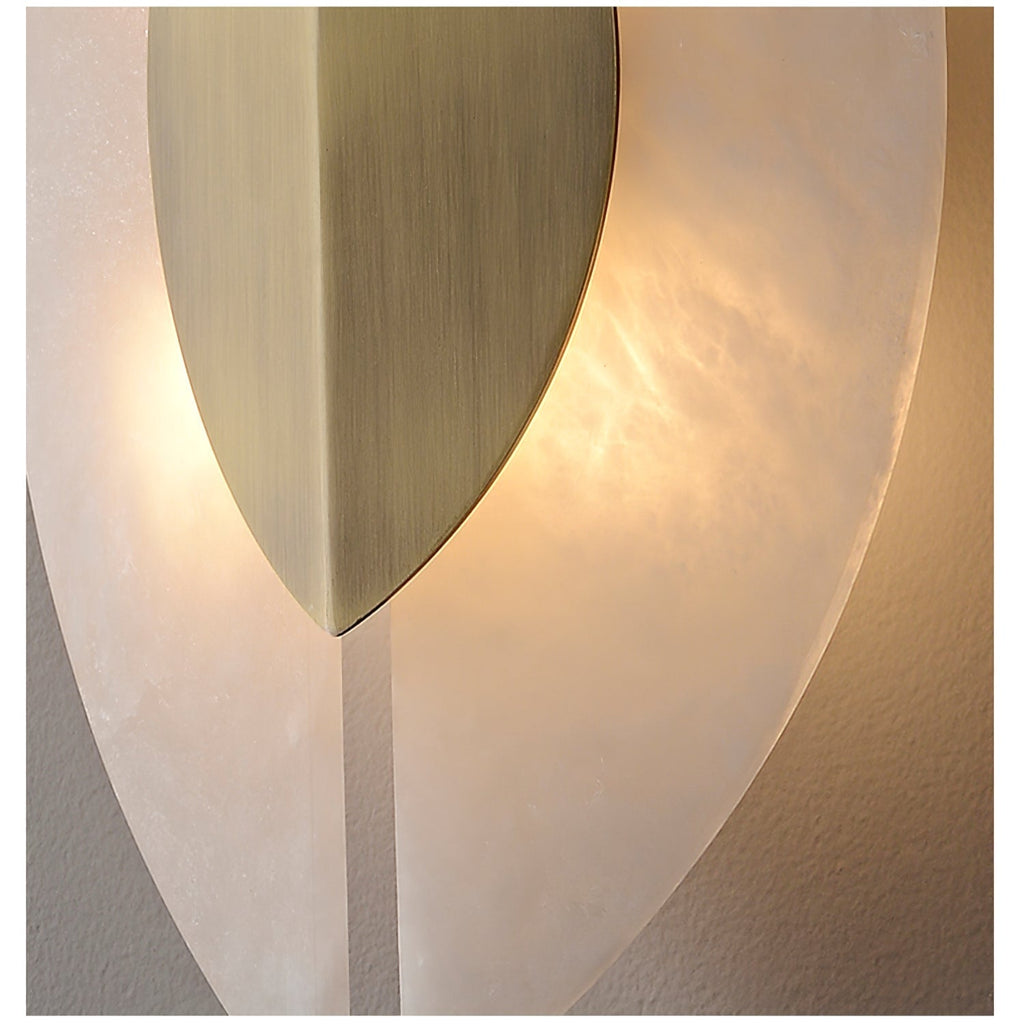 Настінний світильник Solari Alabaster Leaf Sconce