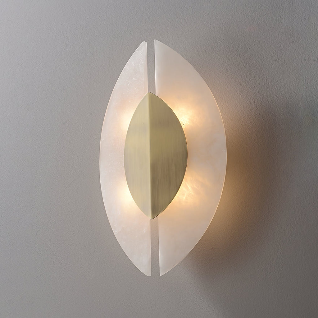 Настінний світильник Solari Alabaster Leaf Sconce