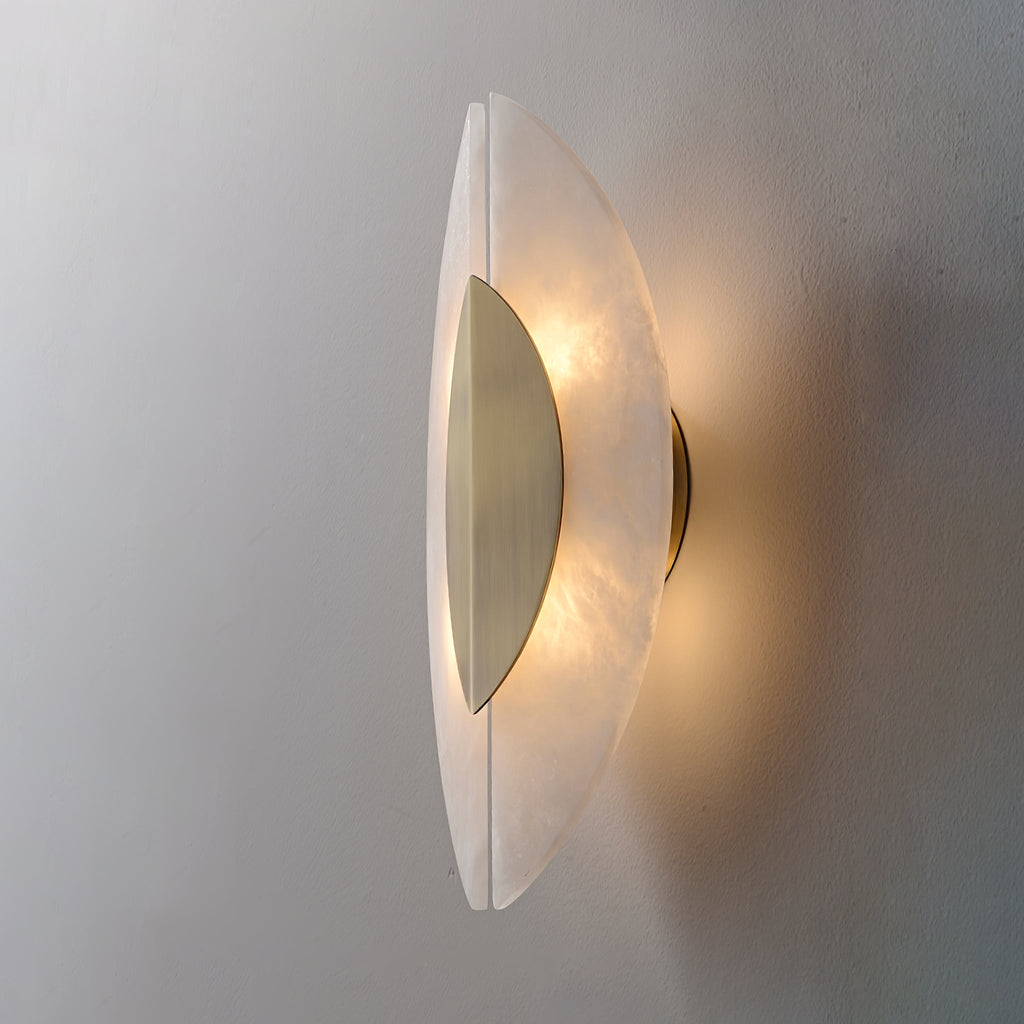 Настінний світильник Solari Alabaster Leaf Sconce