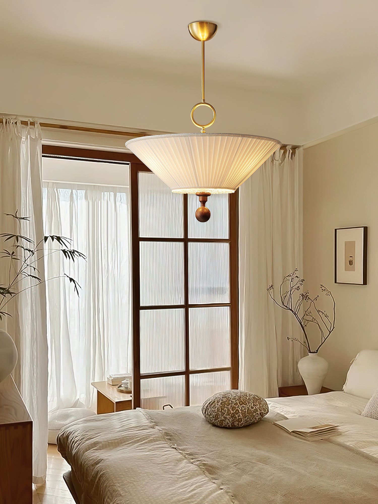 Плиссированный подвесной светильник Solaria