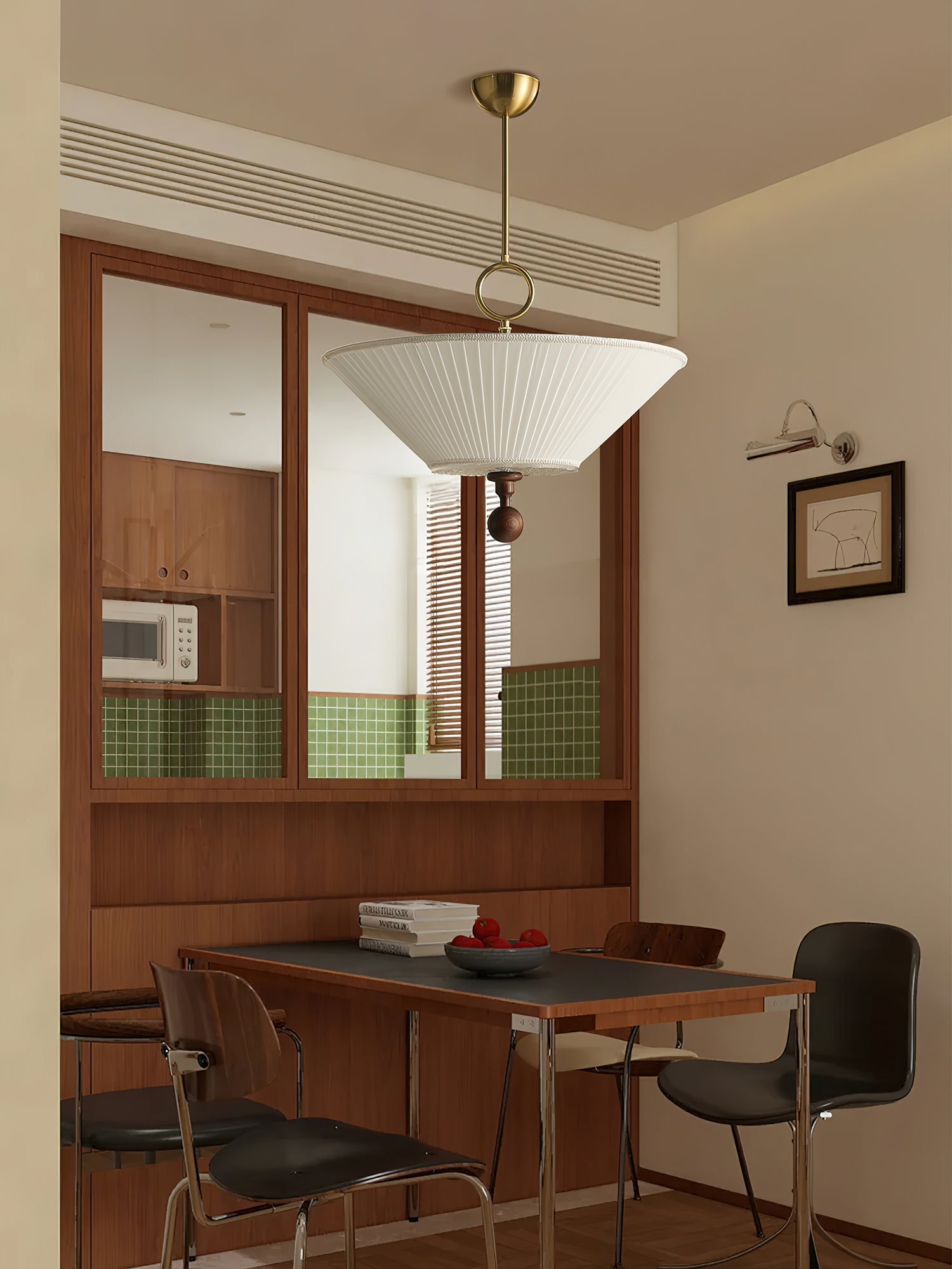 Плиссированный подвесной светильник Solaria
