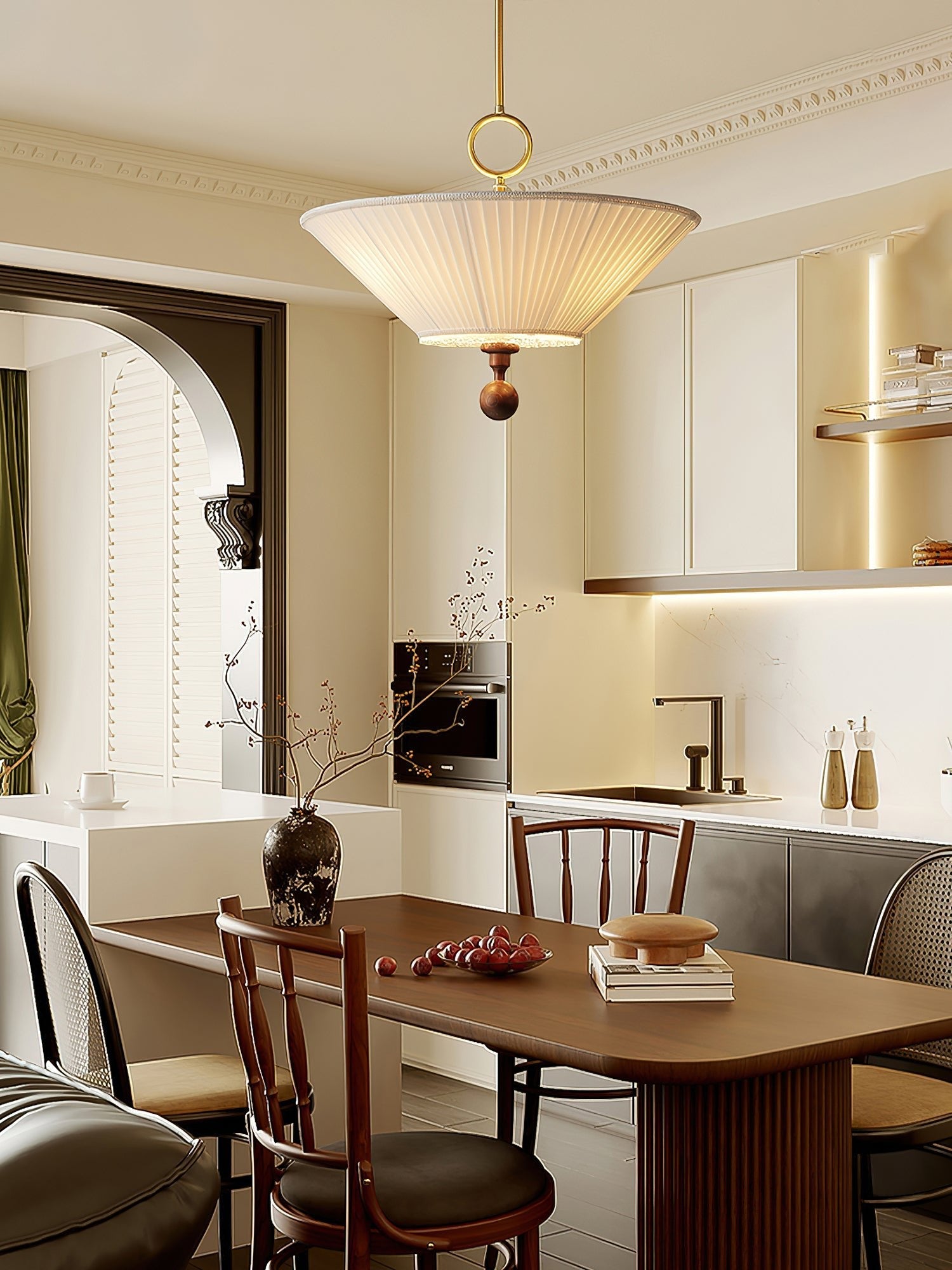 Плиссированный подвесной светильник Solaria
