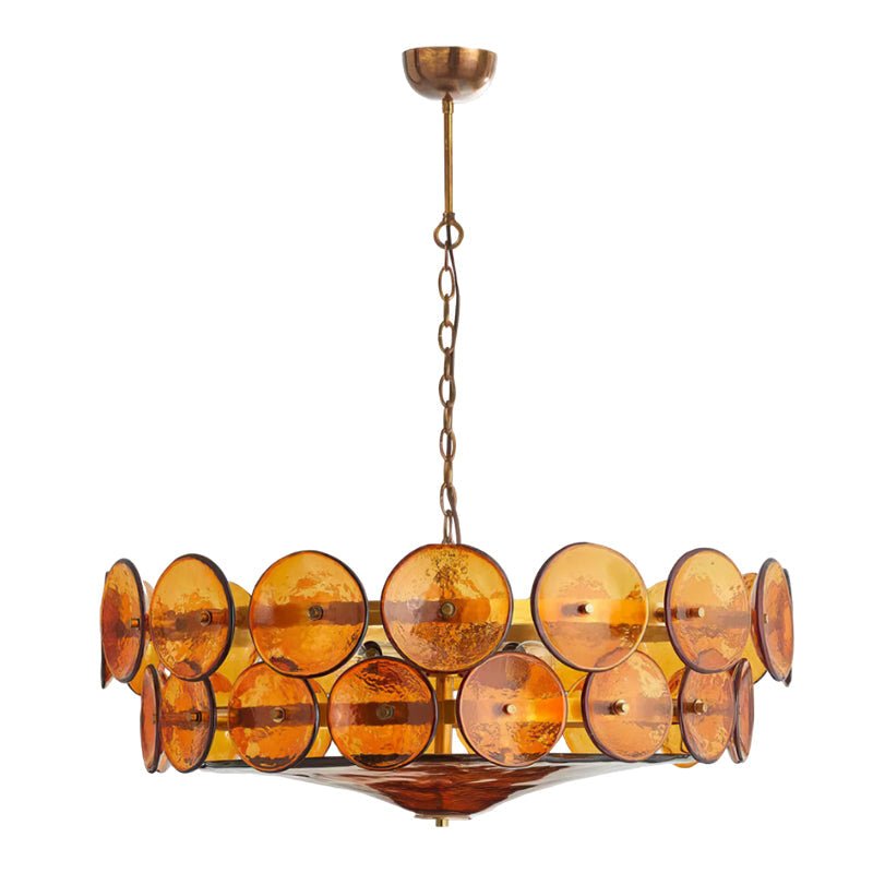 Solaris Disc Murano Chandelier - DEPRIMO