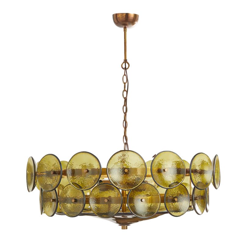 Solaris Disc Murano Chandelier - DEPRIMO