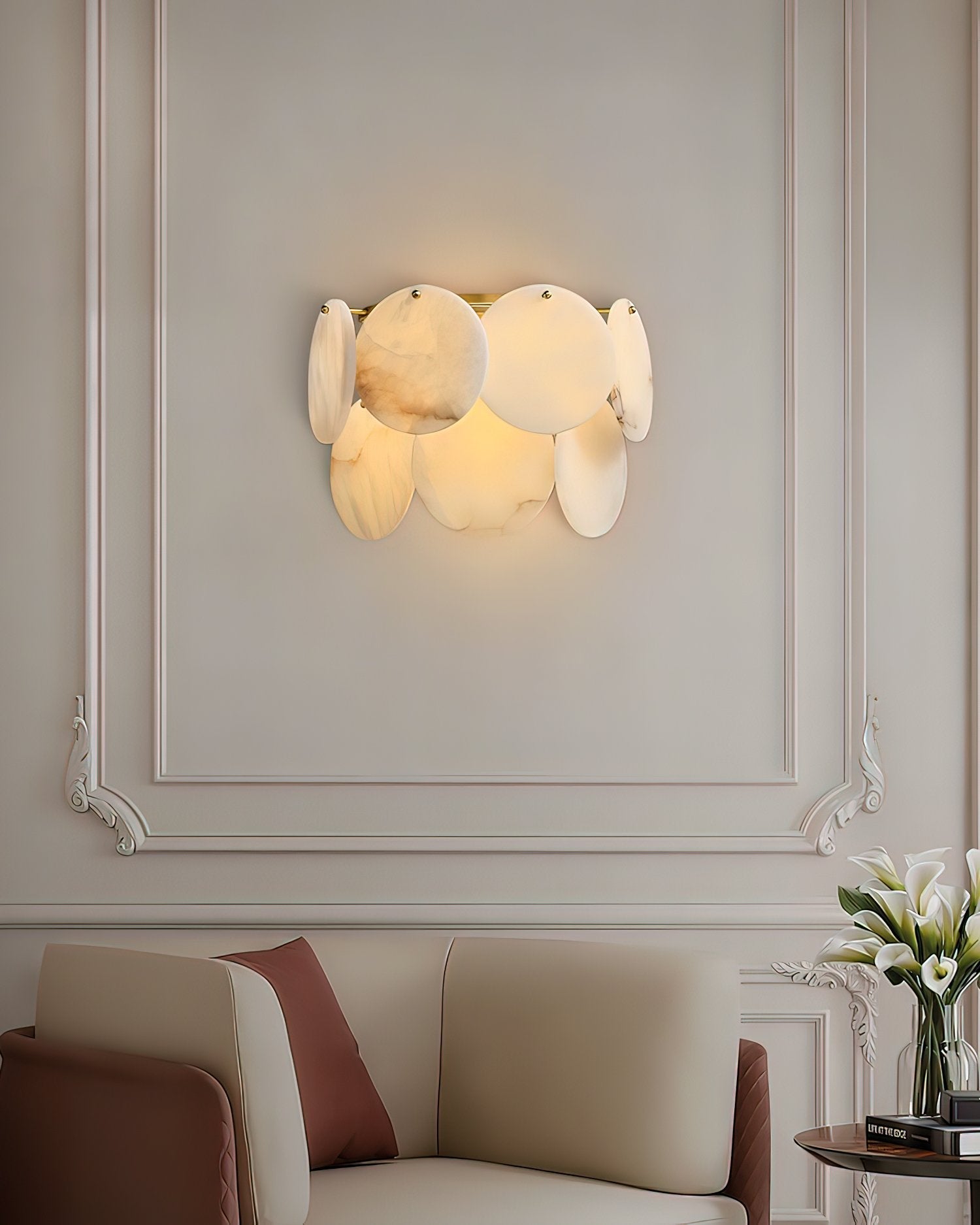 Настінний світильник Strata Lumina Alabaster