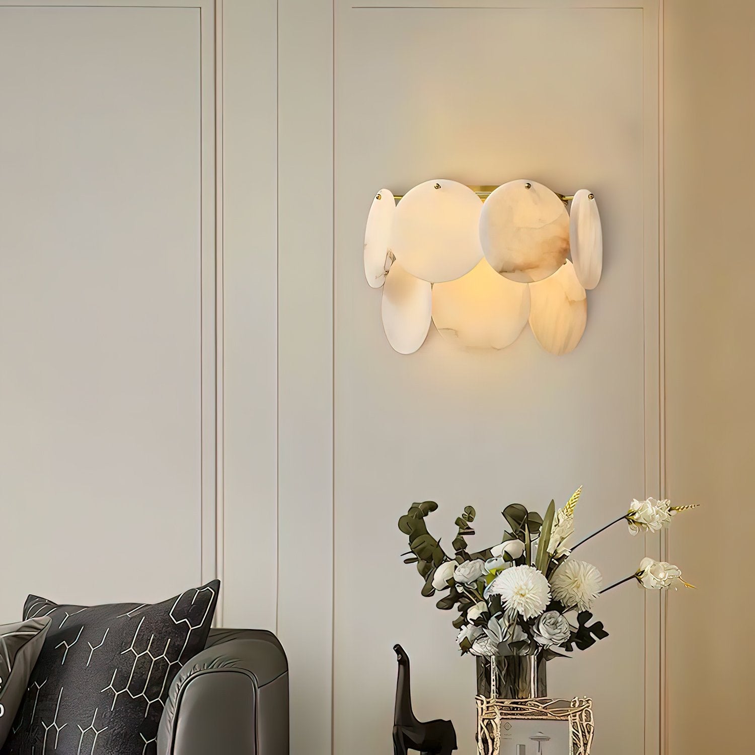 Настінний світильник Strata Lumina Alabaster