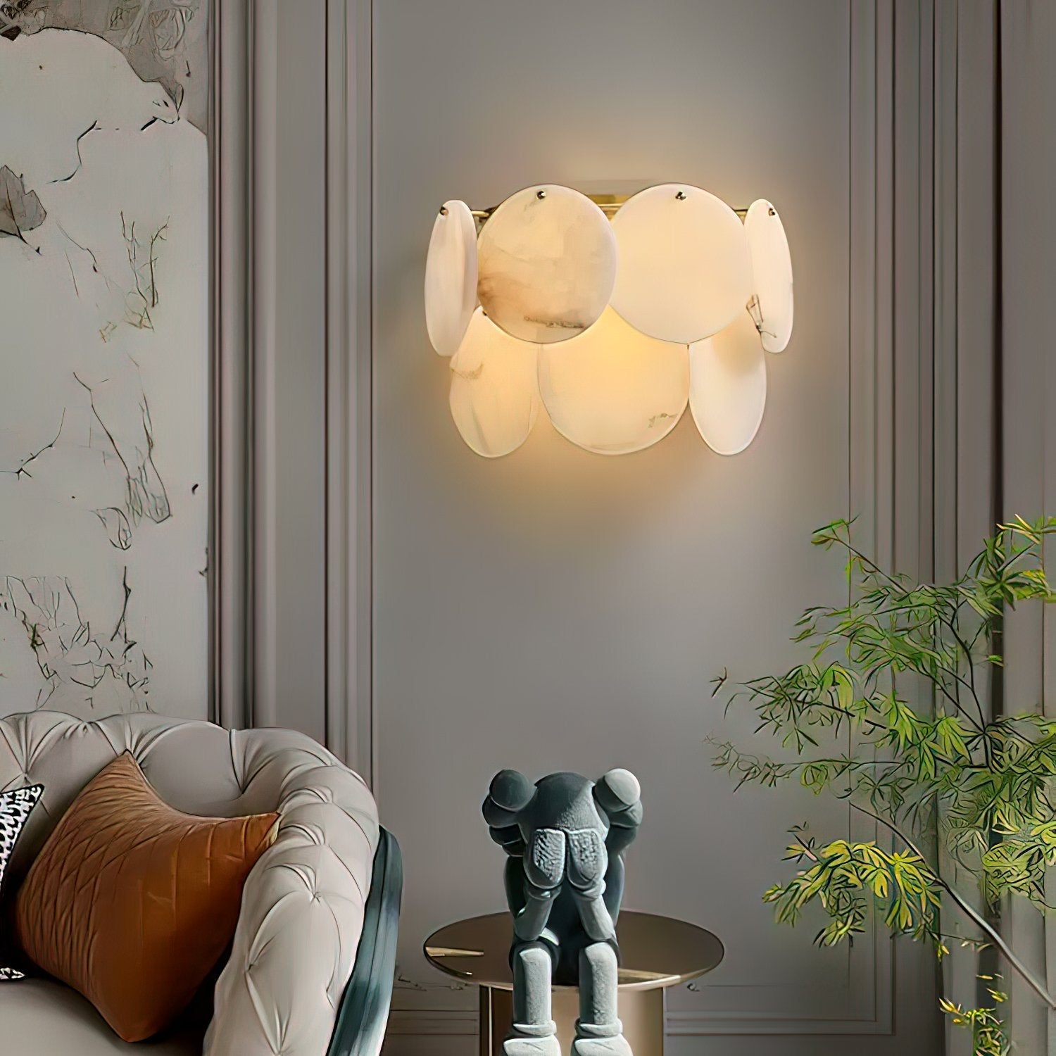 Настінний світильник Strata Lumina Alabaster