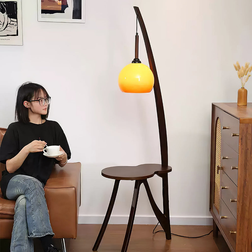 Торшер Arc Wood