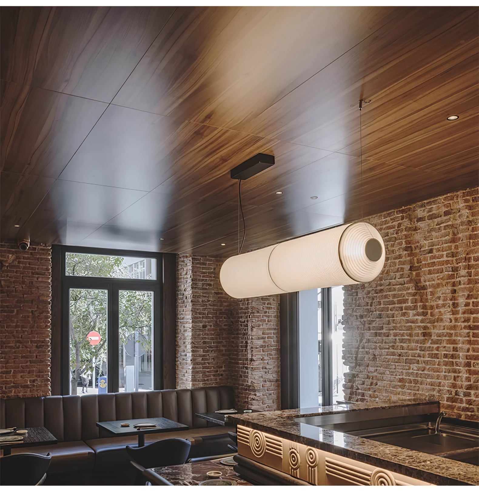 Tekio Imitation Silk Pendant Lamp