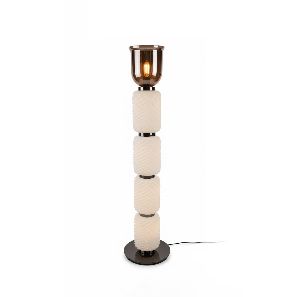 Textured Layered Glass Floor Light - Vakkerlight
