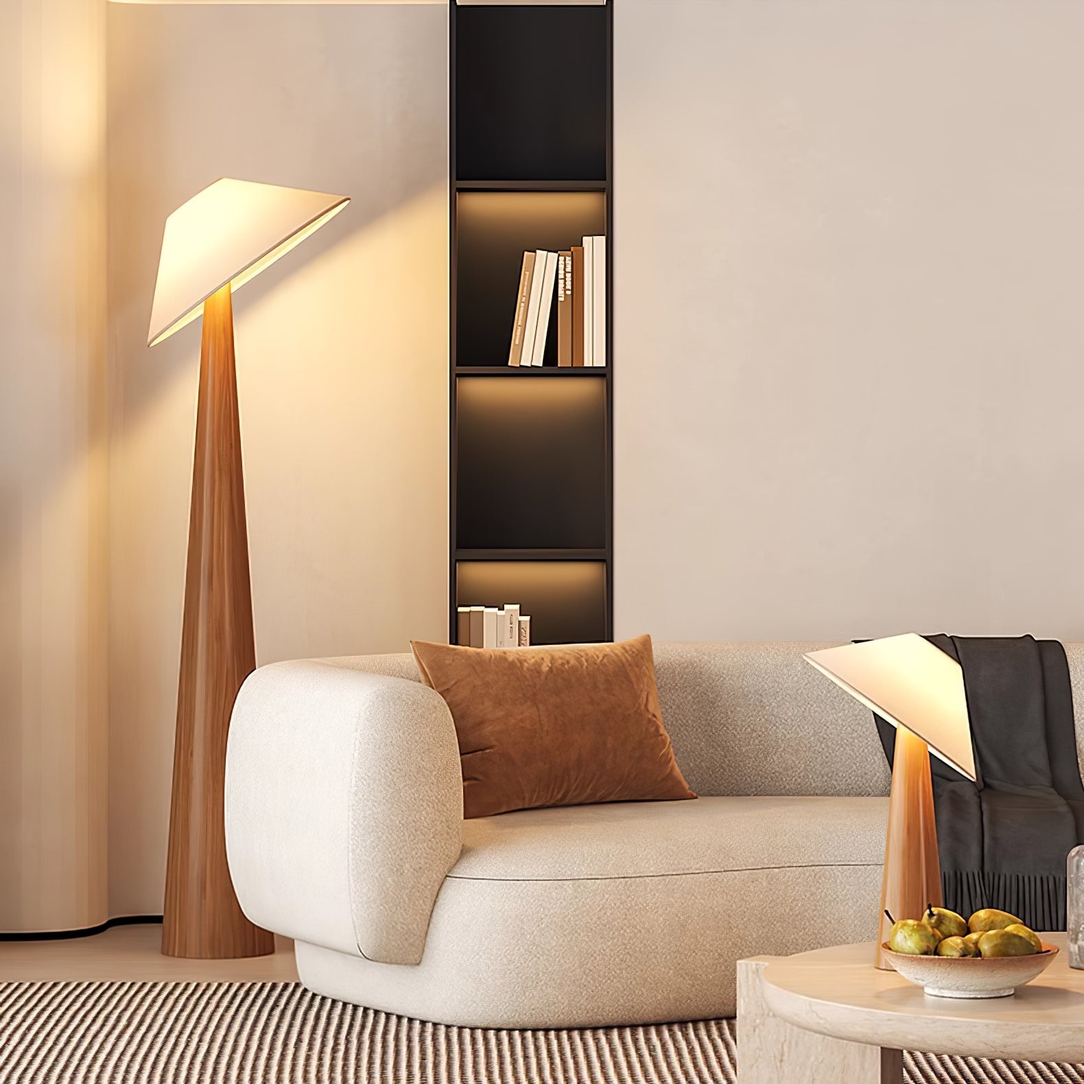 Деревянная настольная лампа Tilt Hat