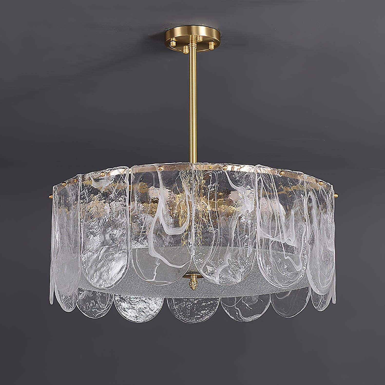 Traditional Classic Metal Glass Chandelier - DEPRIMO