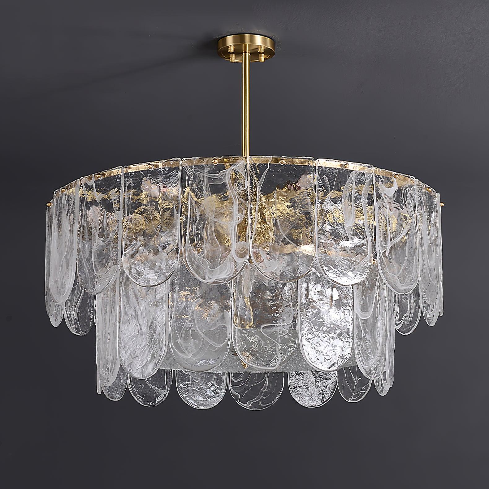 Traditional Classic Metal Glass Chandelier - DEPRIMO