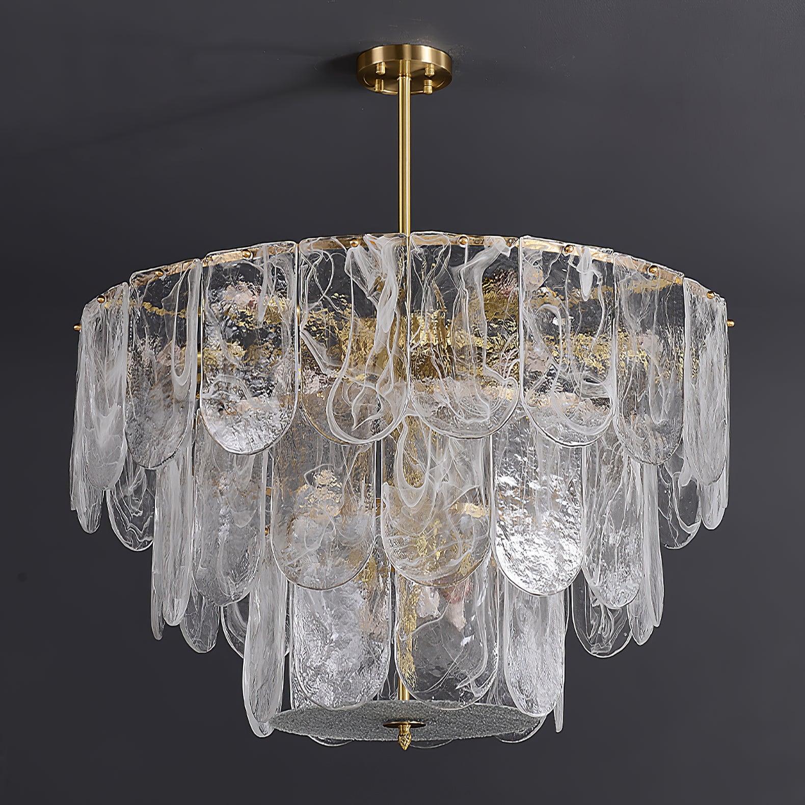 Traditional Classic Metal Glass Chandelier - DEPRIMO