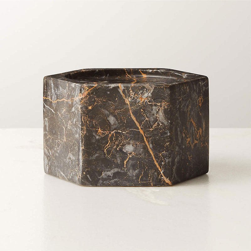 Vela Cube Marble Candle Holder - Vakkerlight
