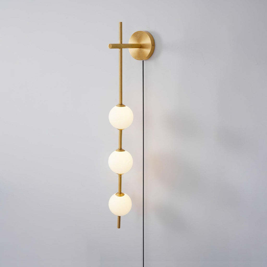 Vertical Globe Plug - in Wall Lamp - DEPRIMO
