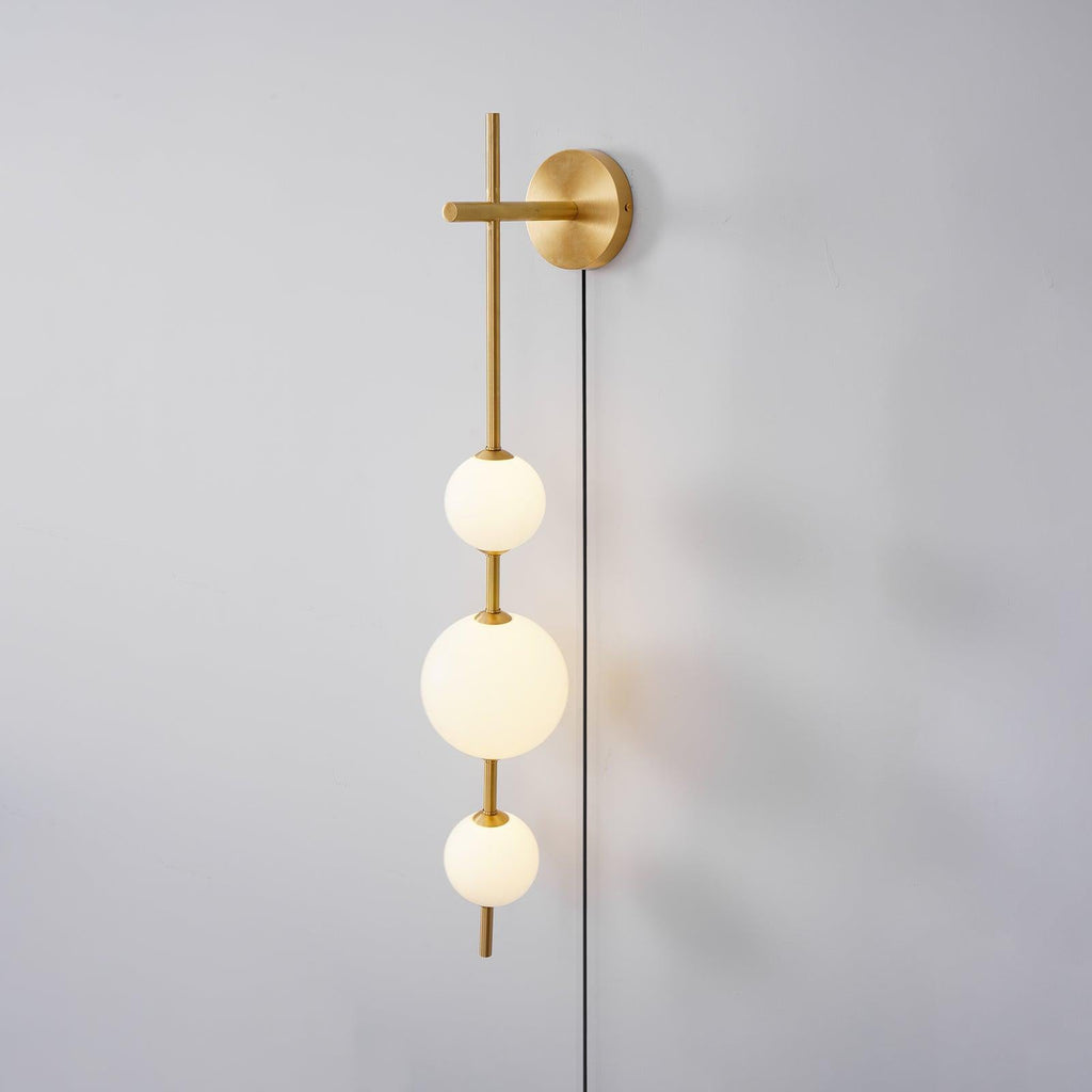 Vertical Globe Plug - in Wall Lamp - DEPRIMO