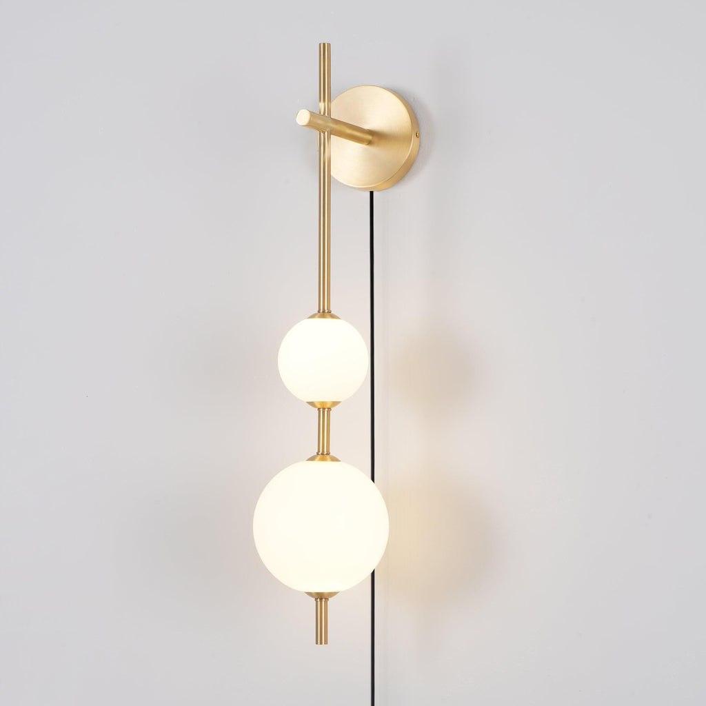 Vertical Globe Plug - in Wall Lamp - DEPRIMO