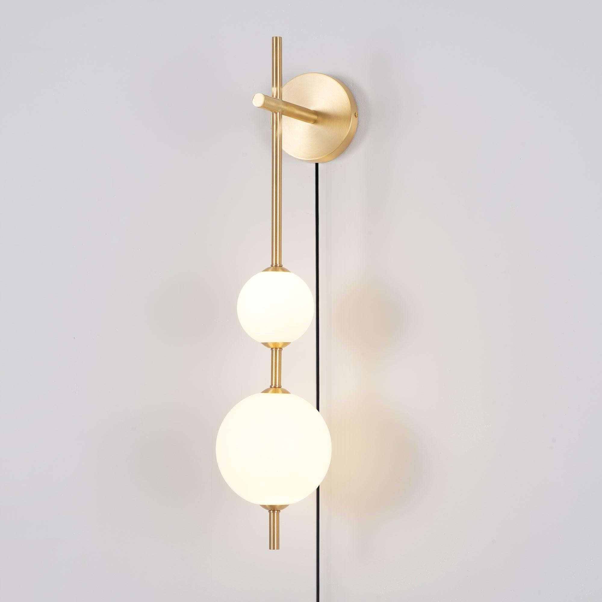 Vertical Globe Plug - in Wall Lamp - DEPRIMO
