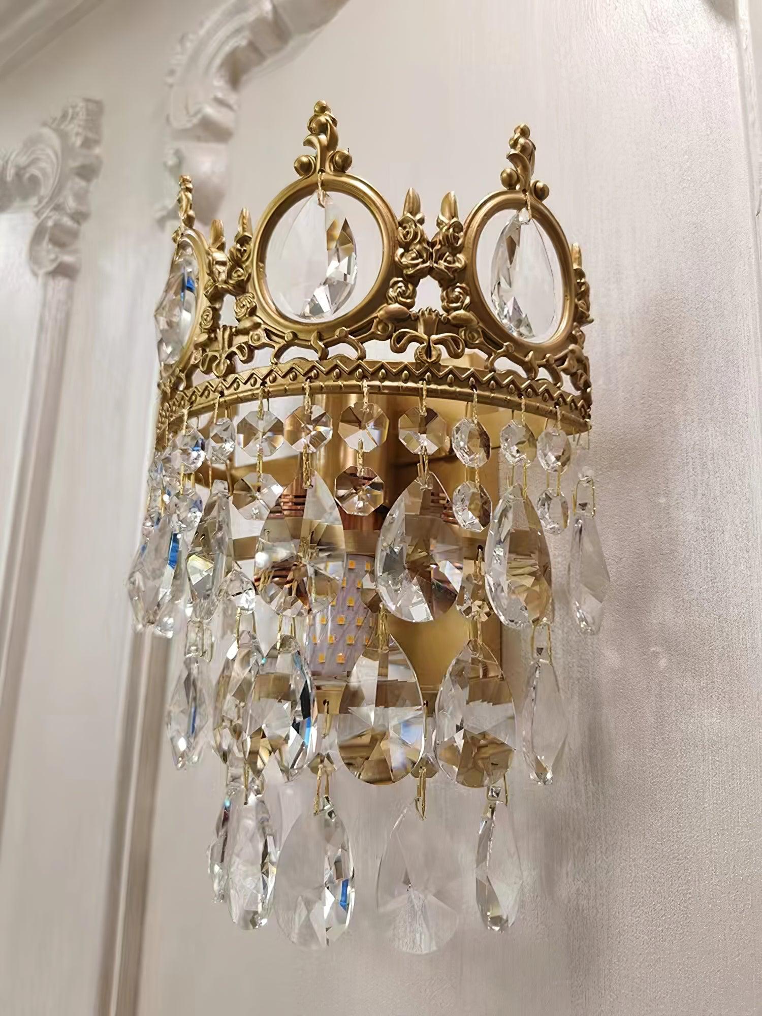 Вінтажна кришталева бра