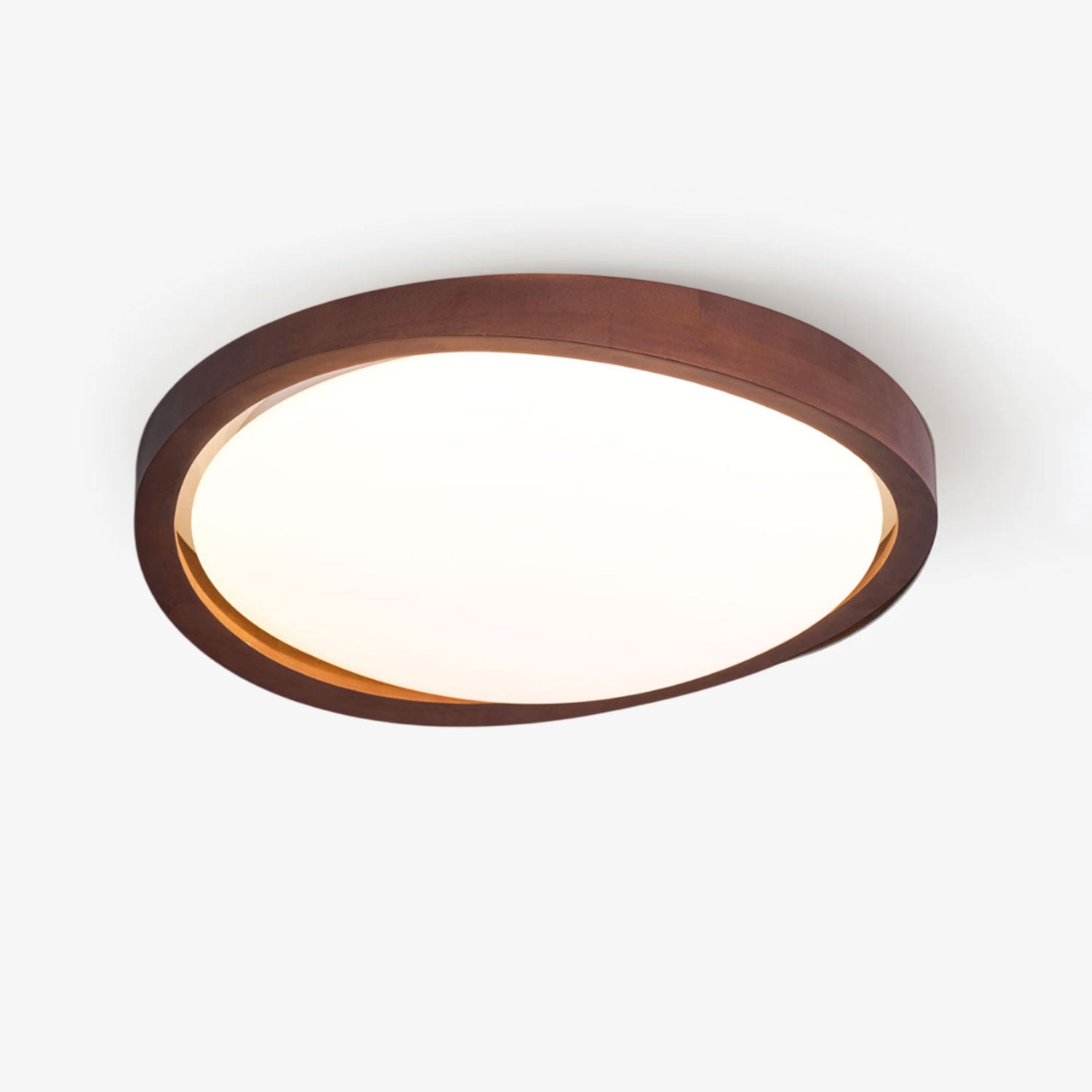Walnut Curved Edge Ceiling Light - DEPRIMO