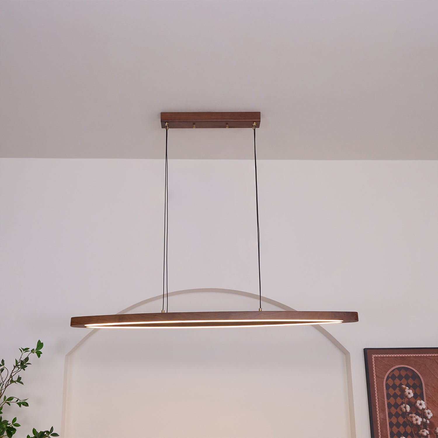 Линейный подвесной светильник Walnut Arc