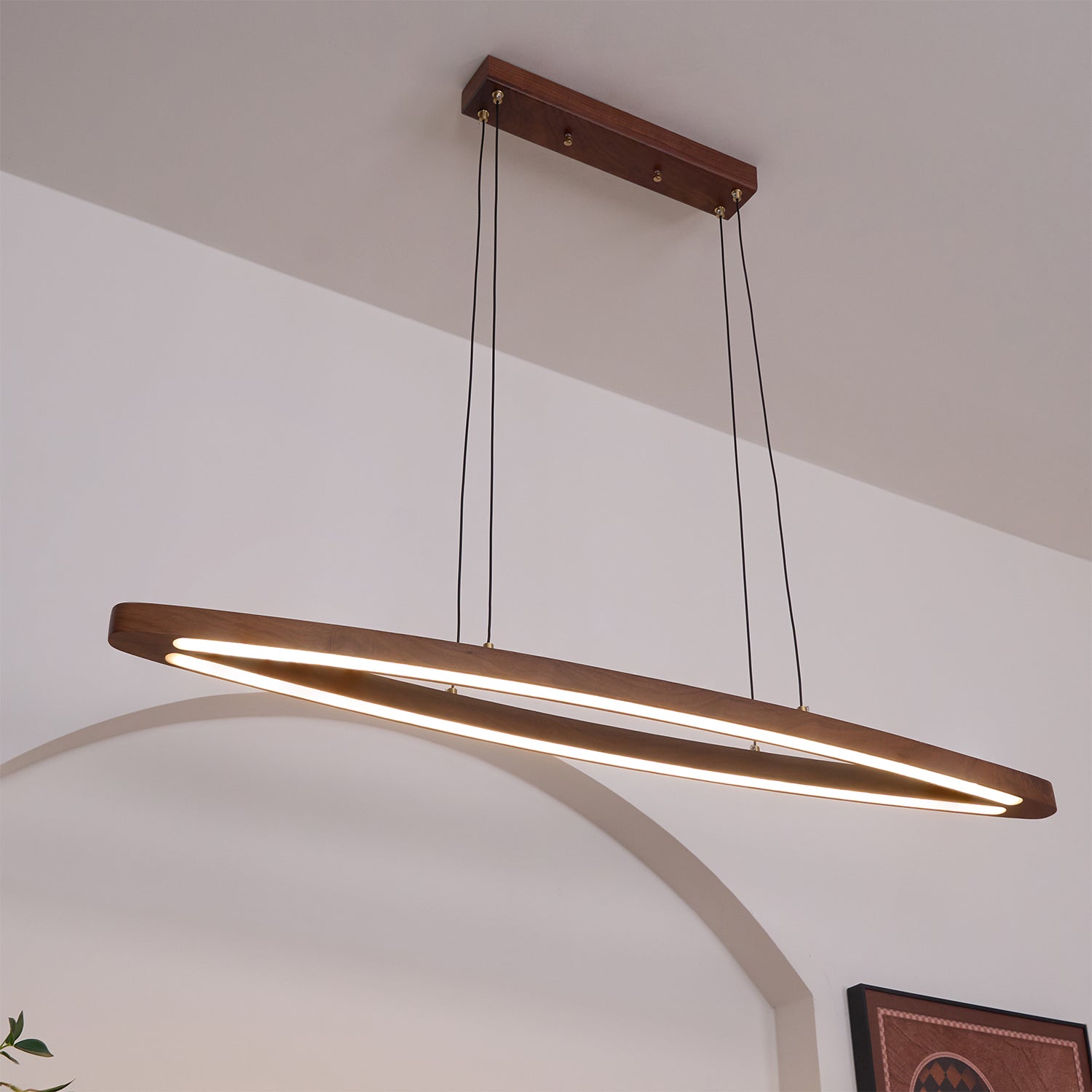 Линейный подвесной светильник Walnut Arc