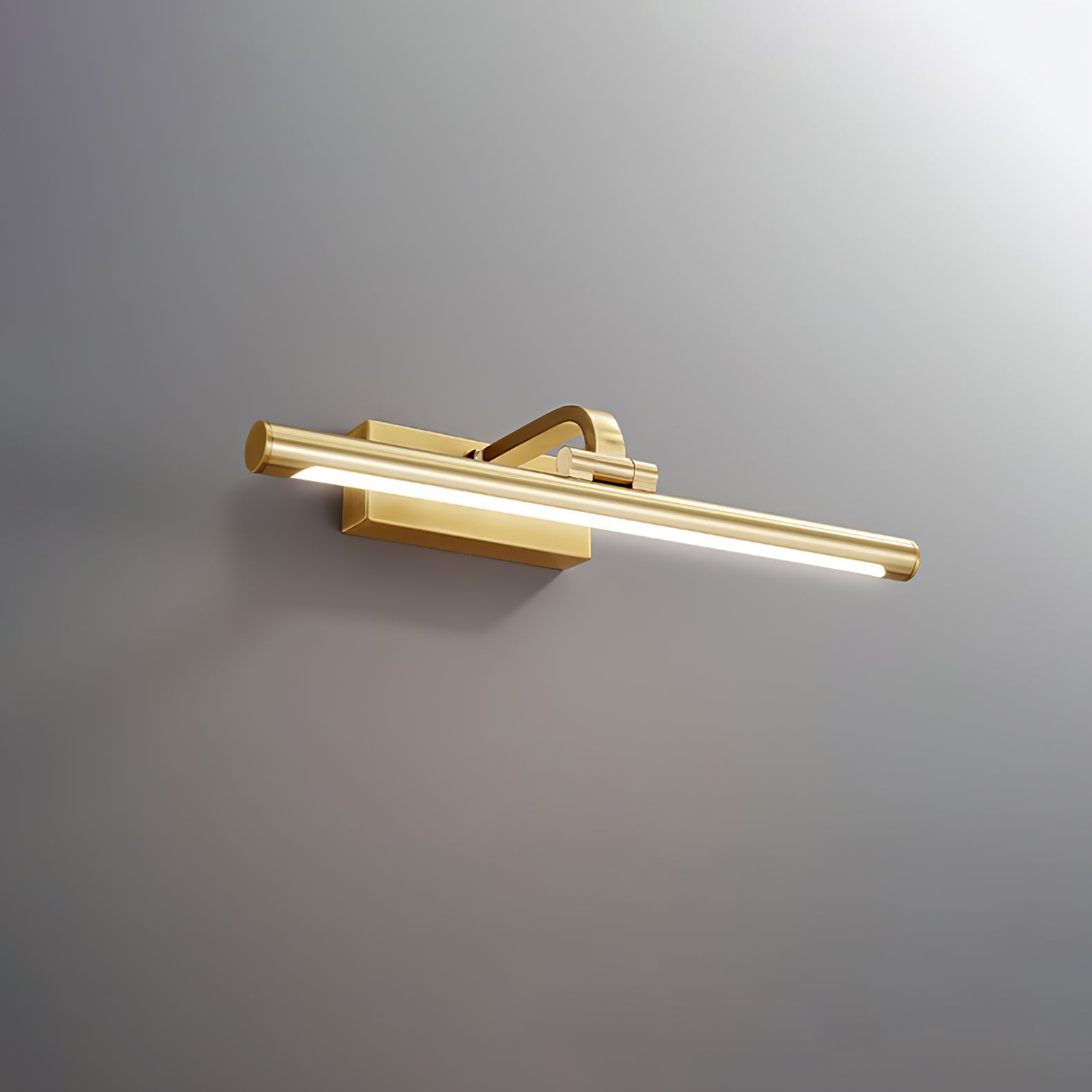 Walnut Color Linear LED Wall Light - DEPRIMO