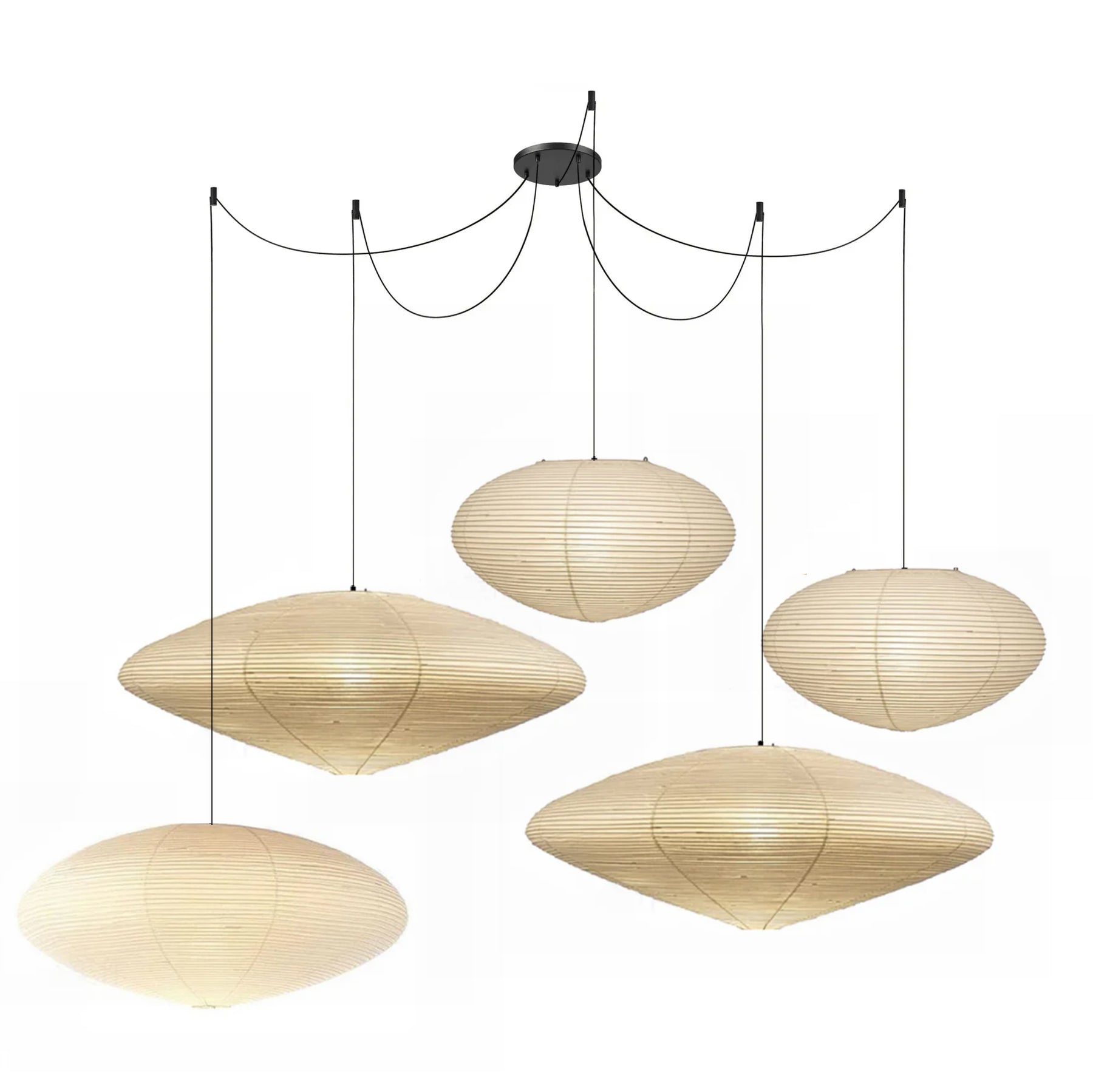 Washi Paper 15A 21A 26A Pendant Light - DEPRIMO