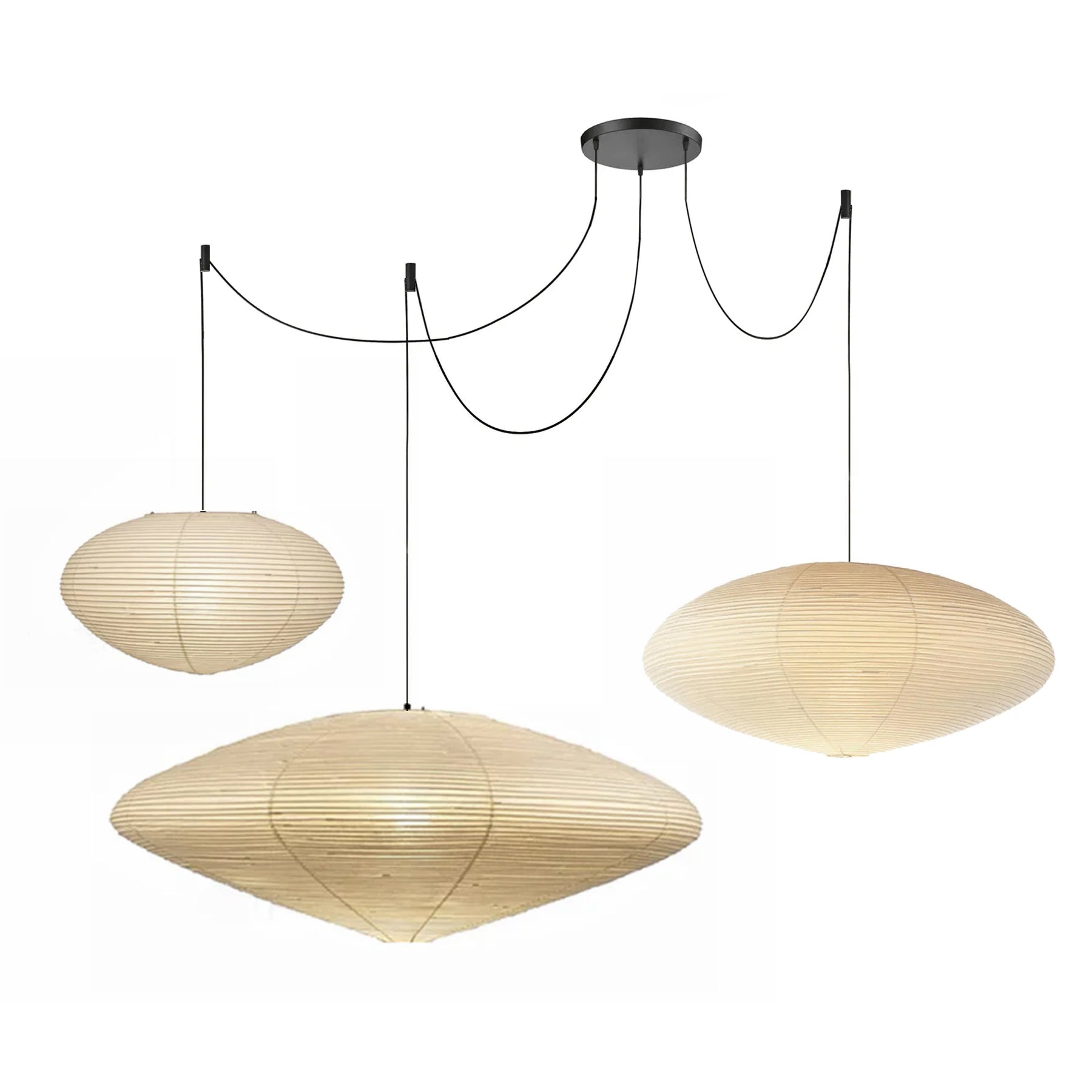 Washi Paper 15A 21A 26A Pendant Light - DEPRIMO
