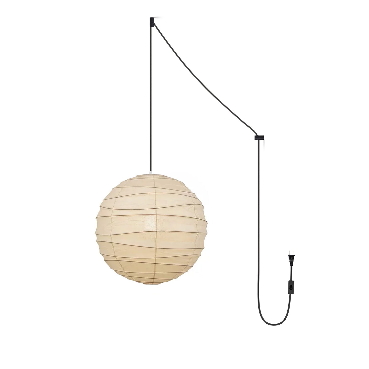 Washi Paper Pendant Swag Lamp - Vakkerlight