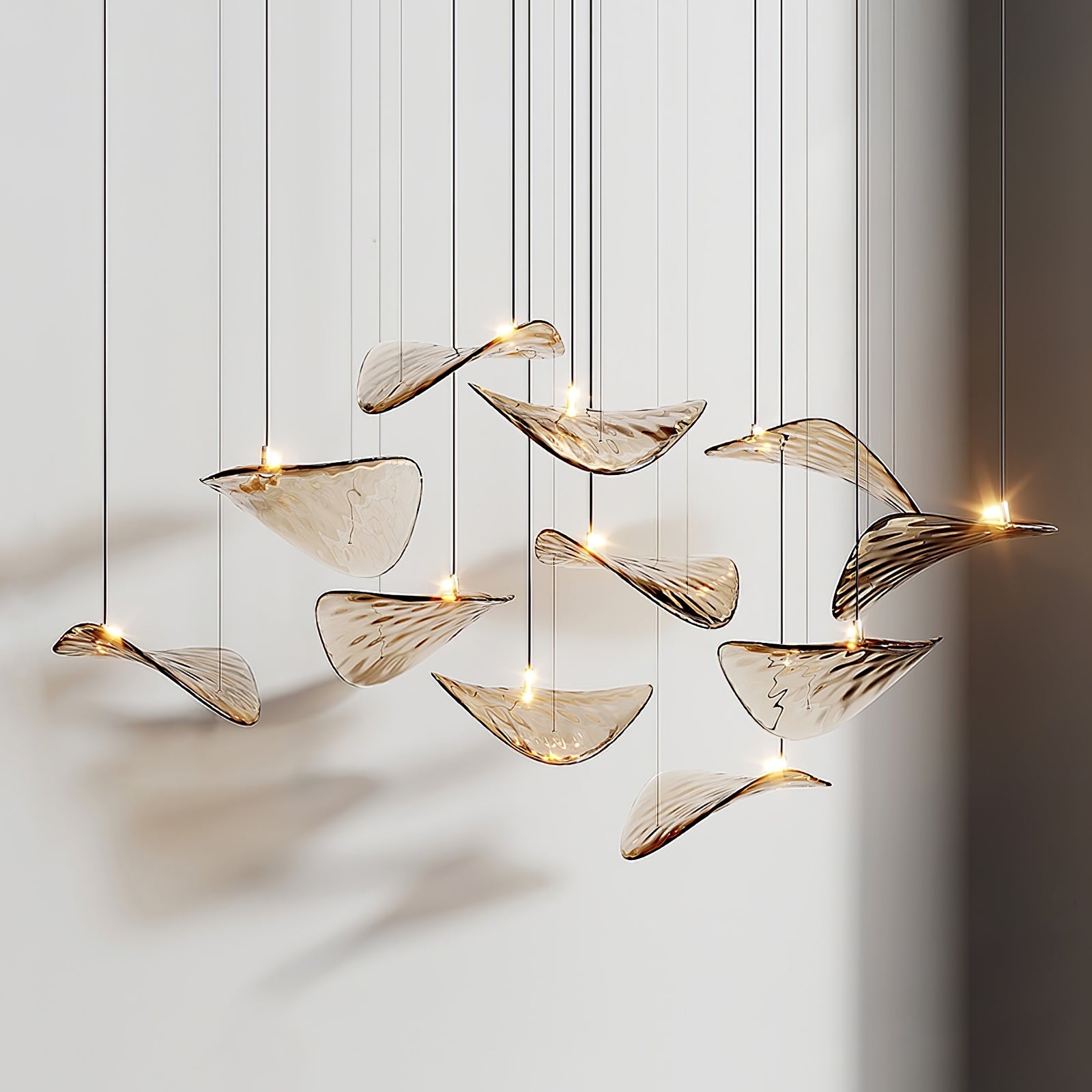 Wave Floating Leaf Chandelier - DEPRIMO