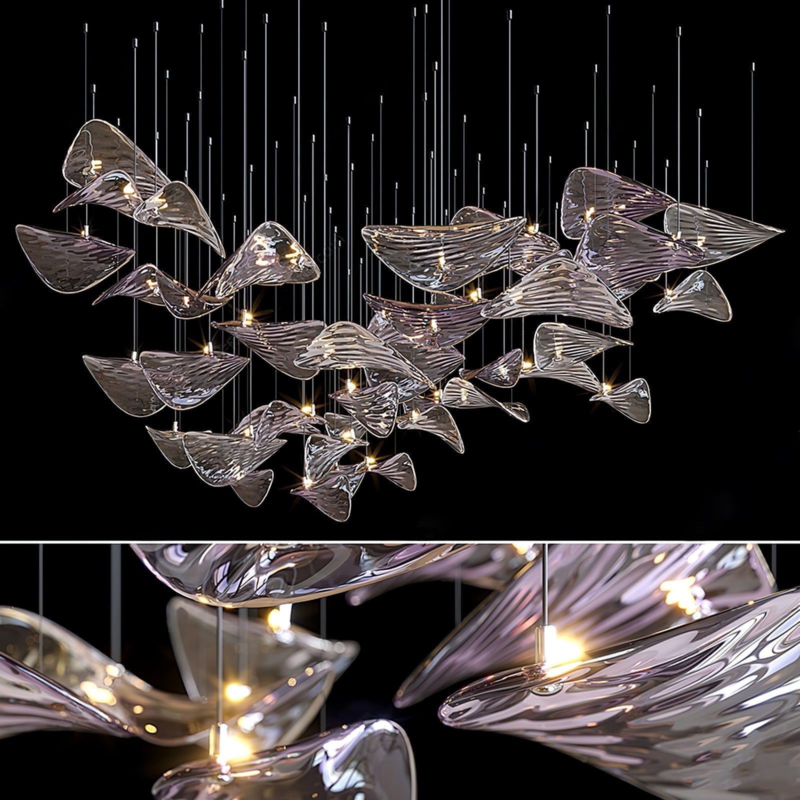 Підвісна люстра Wave Floating Leaf