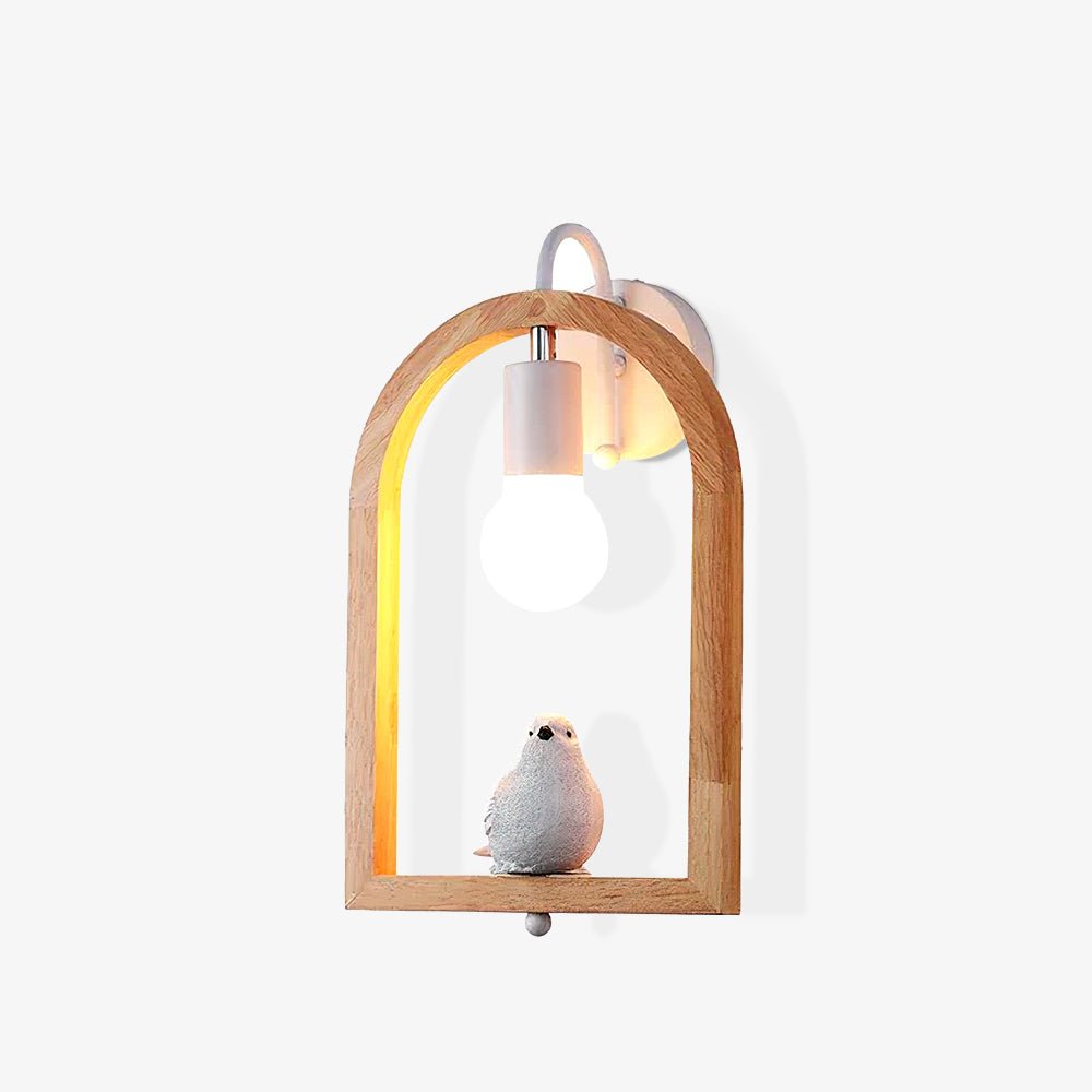 Світильник на стіну Wood Bird Resin