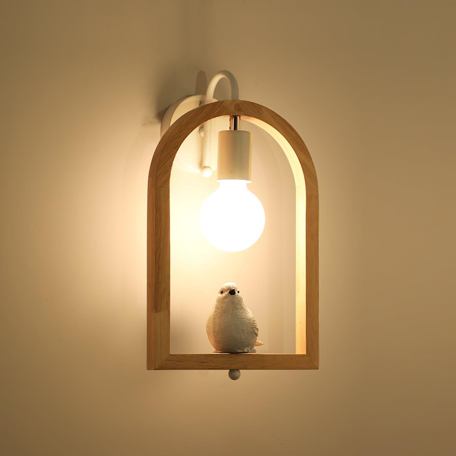 Світильник на стіну Wood Bird Resin