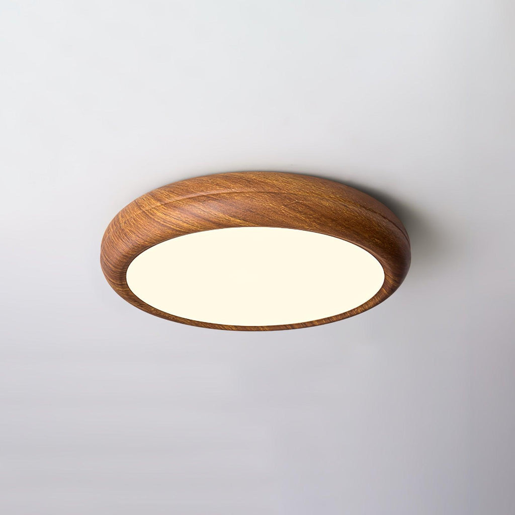 Wood Grain Round Ceiling Lamp - DEPRIMO