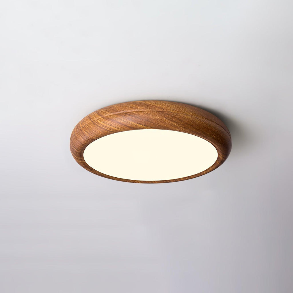 Wood Grain Round Ceiling Lamp - DEPRIMO