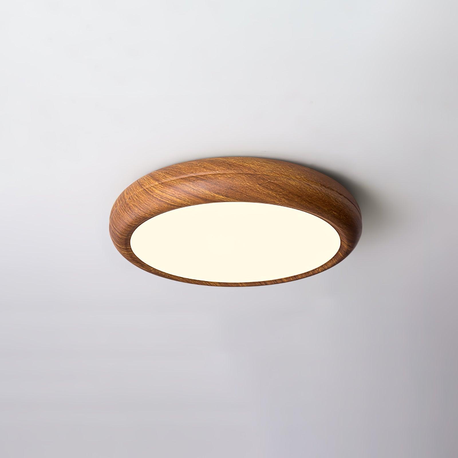 Wood Grain Round Ceiling Lamp - DEPRIMO