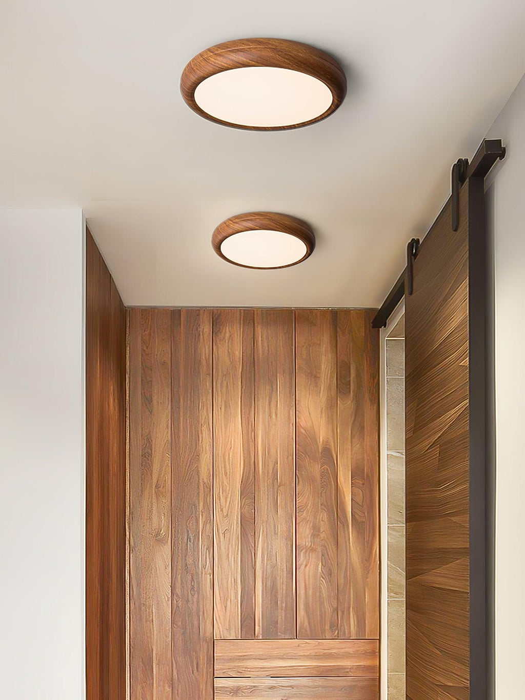 Стельовий світильник Wood Grain круглої форми