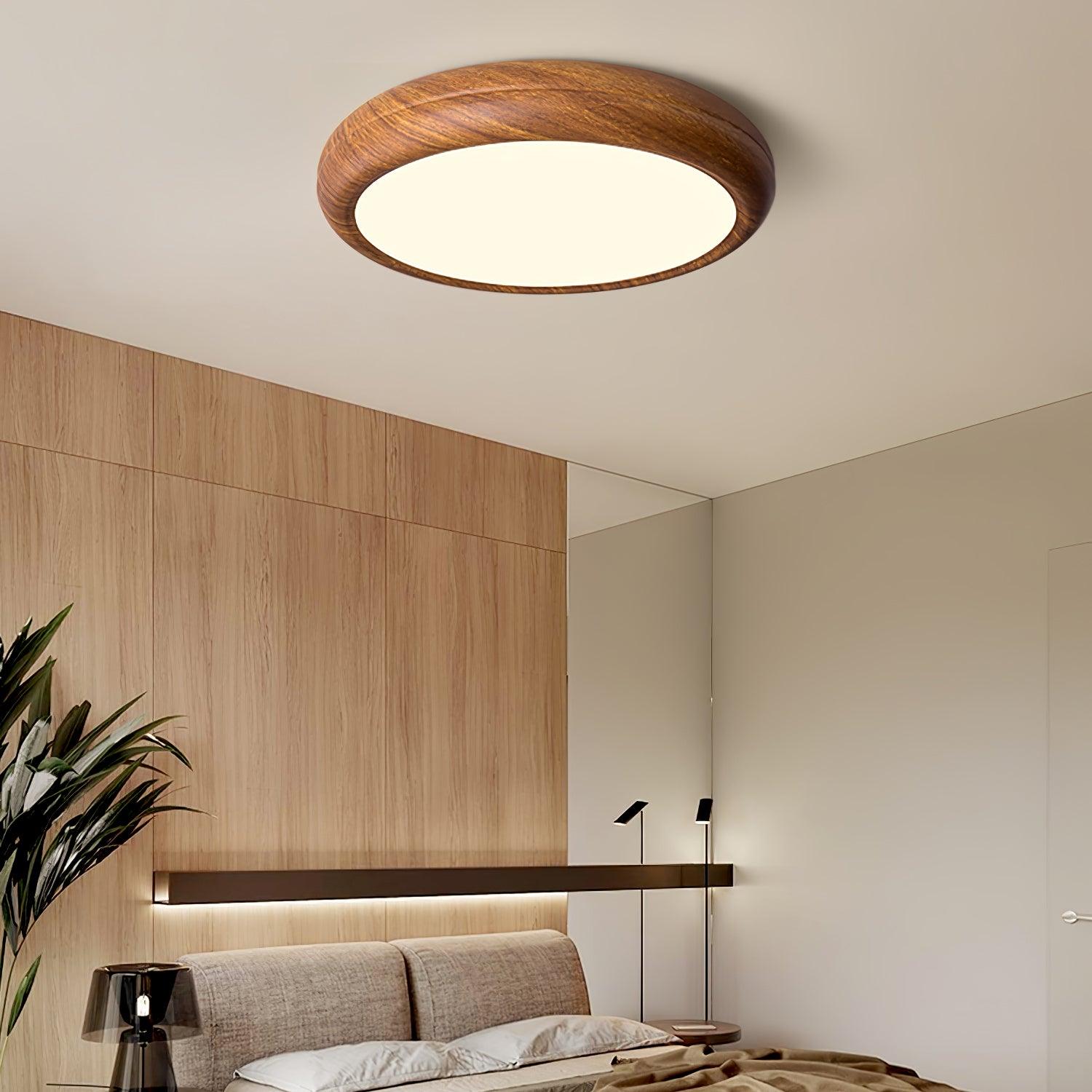 Стельовий світильник Wood Grain круглої форми